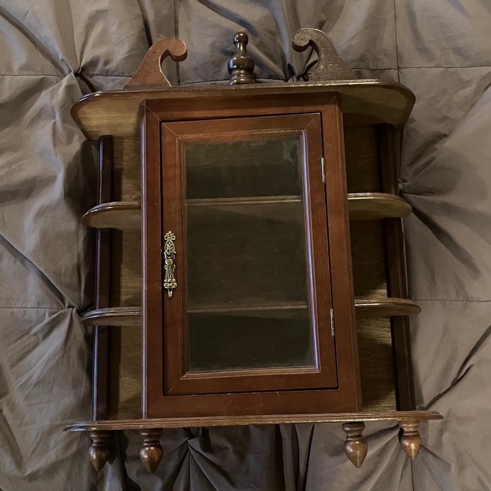 Vintage Wooden Wall Cabinet